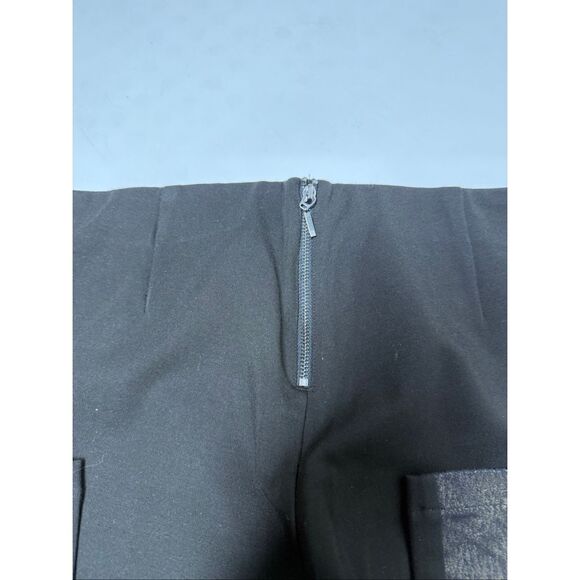 Esprit Women’s Pants Faux Leather Trim Size XL Black - Picture 11 of 15